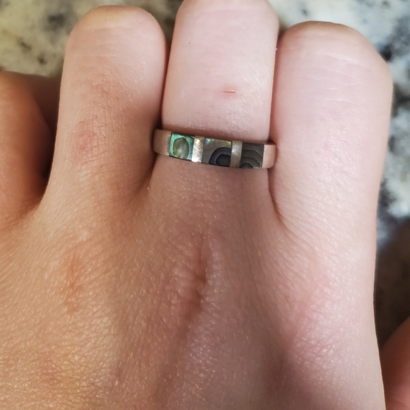 Mother Of Pearl Sterling Silver Ring